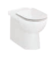 Roca Debba rimless comfort height back to wall pan - white