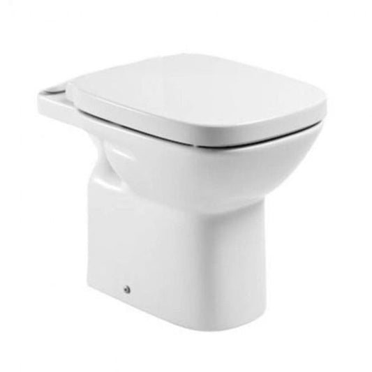 Roca Debba rimless comfort height back to wall pan - white
